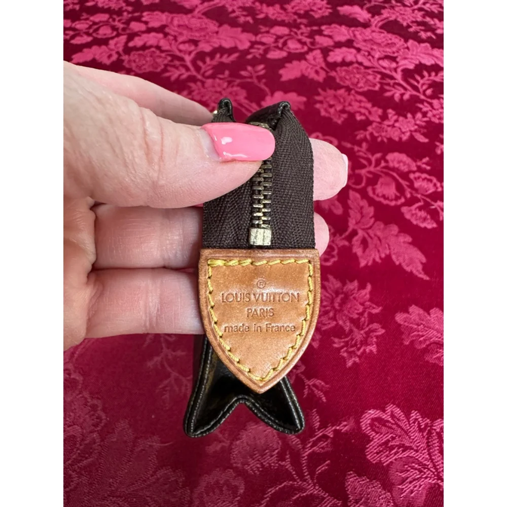 Louis Vuitton Brown Monogram Small Zip Pouch - Picture 3 of 10